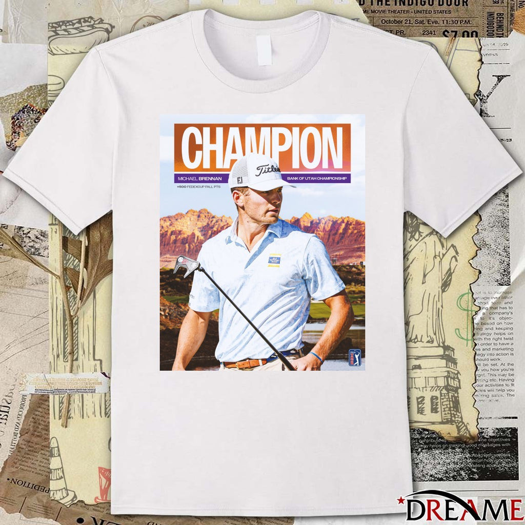 Michael Brennan PGA Tour Champion Bank Of Utah Championship 2025 Poster t-shirt