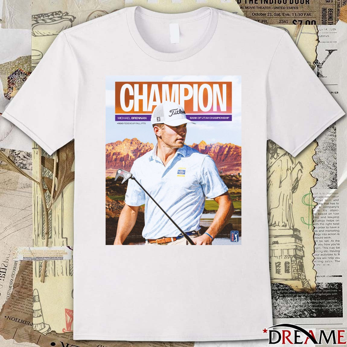 Michael Brennan PGA Tour Champion Bank Of Utah Championship 2025 Poster t-shirt