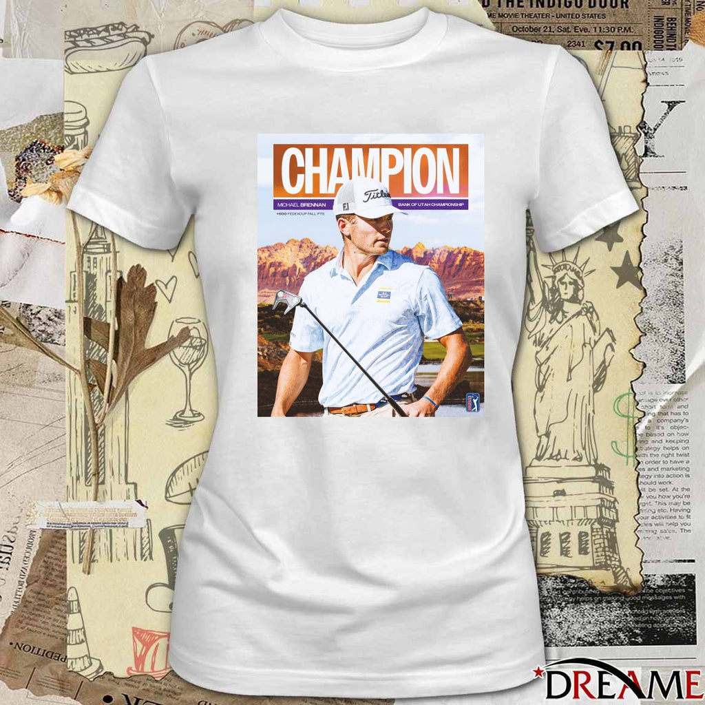 Michael Brennan PGA Tour Champion Bank Of Utah Championship 2025 Poster t-shirt