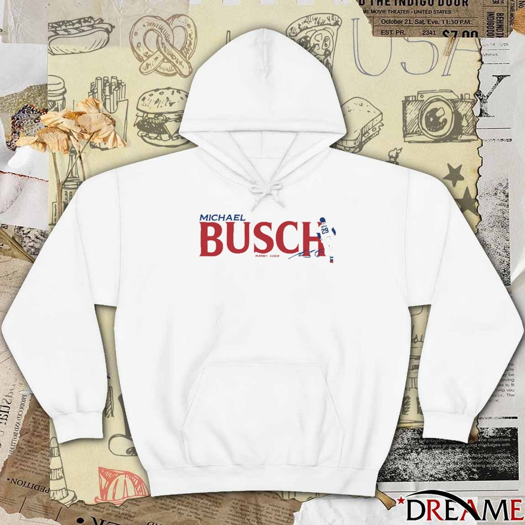Michael Busch Chicago Cubs MLB Slash Line Signature t-shirt