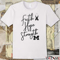 Michigan Faith Hope Strength Awareness Ribbon t-shirt