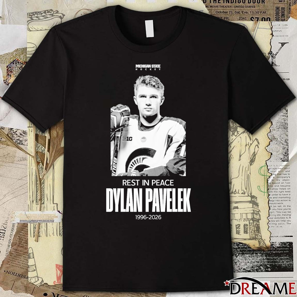 Michigan State Hockey Rest In Peace Dylan Pavelek 1996-2026 t-shirt