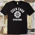 Michigan State Spartans Basketball Coen Carr Name Number Ball t-shirt