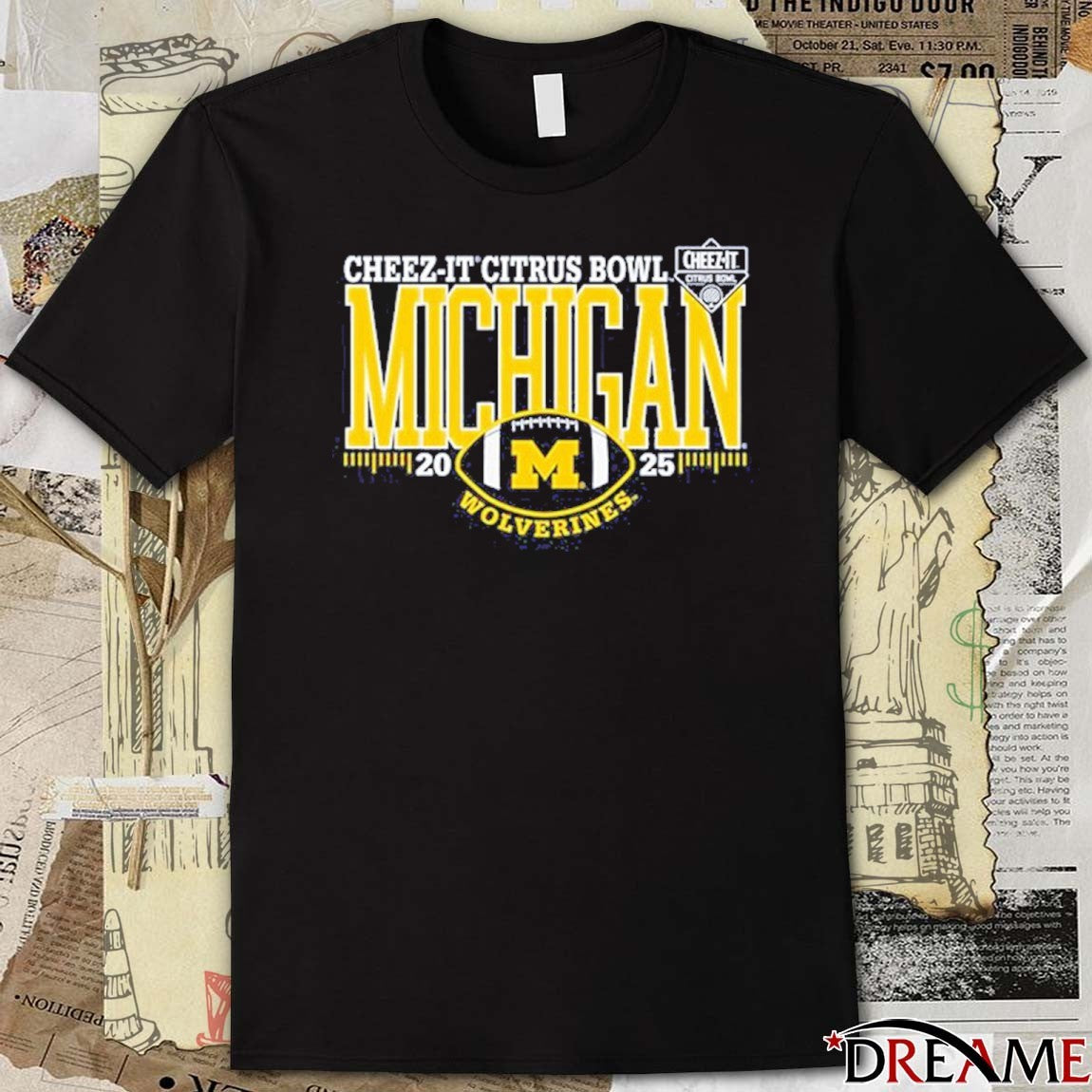 Michigan Wolverines 2025 Cheez-It Citrus Bowl t-shirt