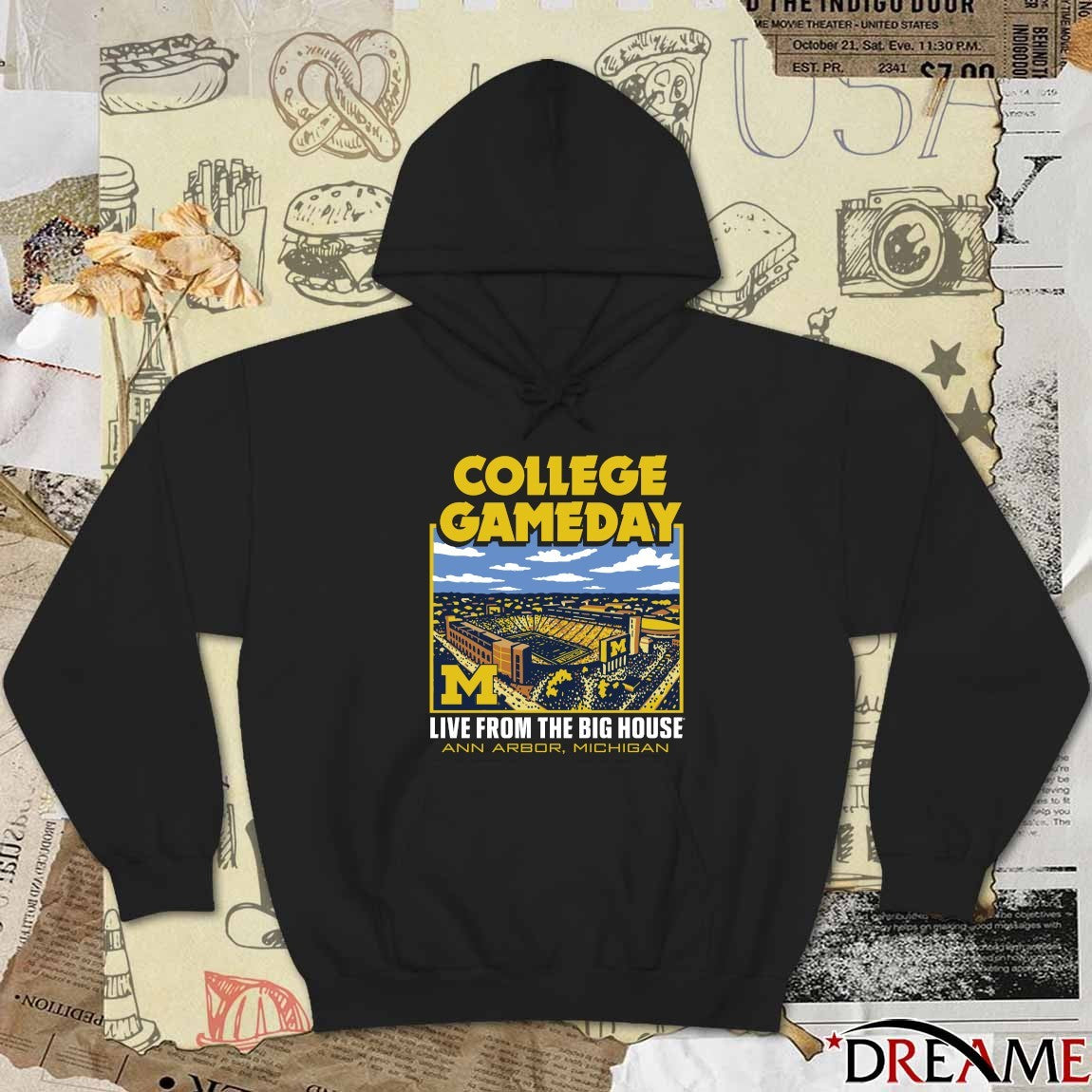 Michigan Wolverines ESPN College GameDay Live From The Big House Ann Arbor Michigan t-shirt
