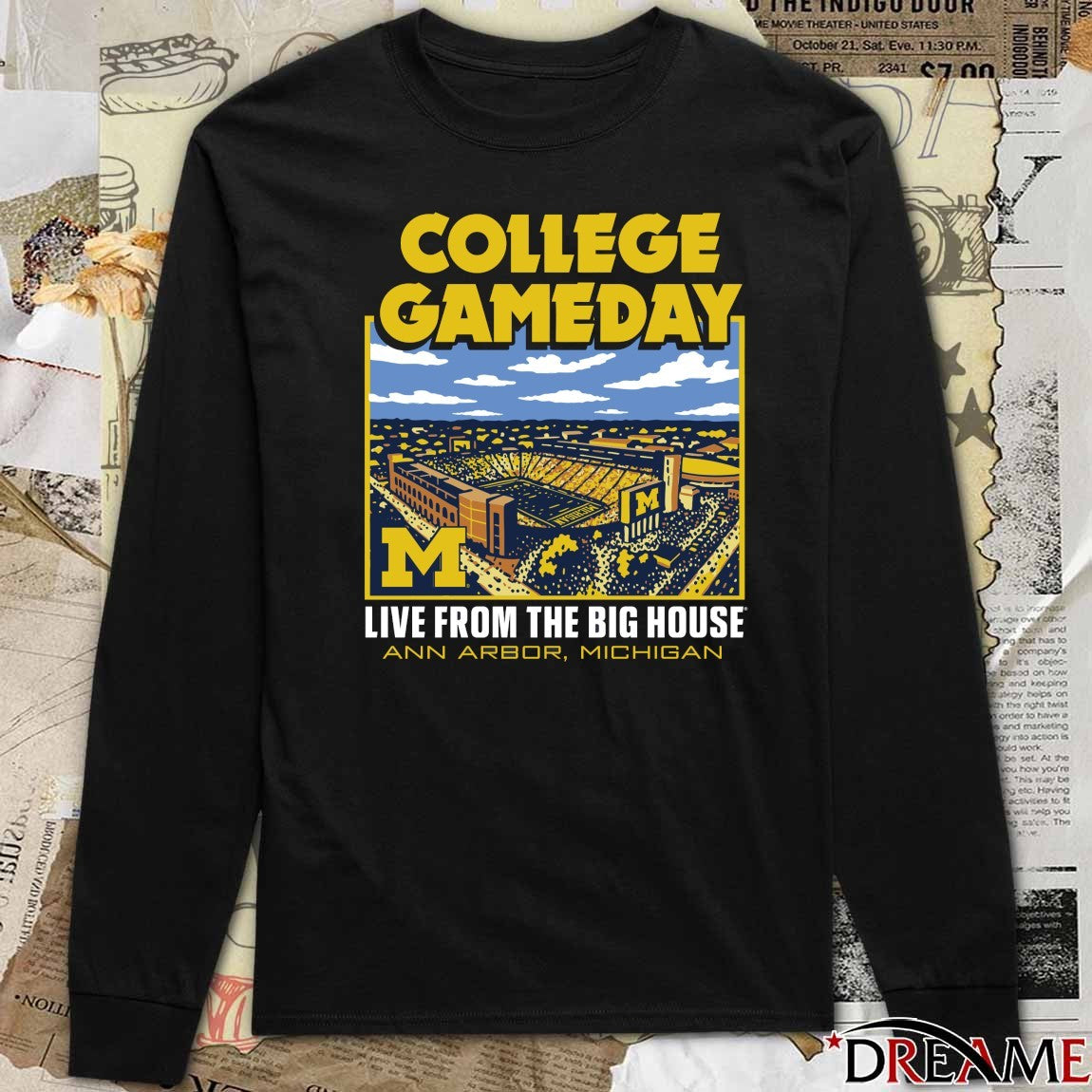 Michigan Wolverines ESPN College GameDay Live From The Big House Ann Arbor Michigan t-shirt