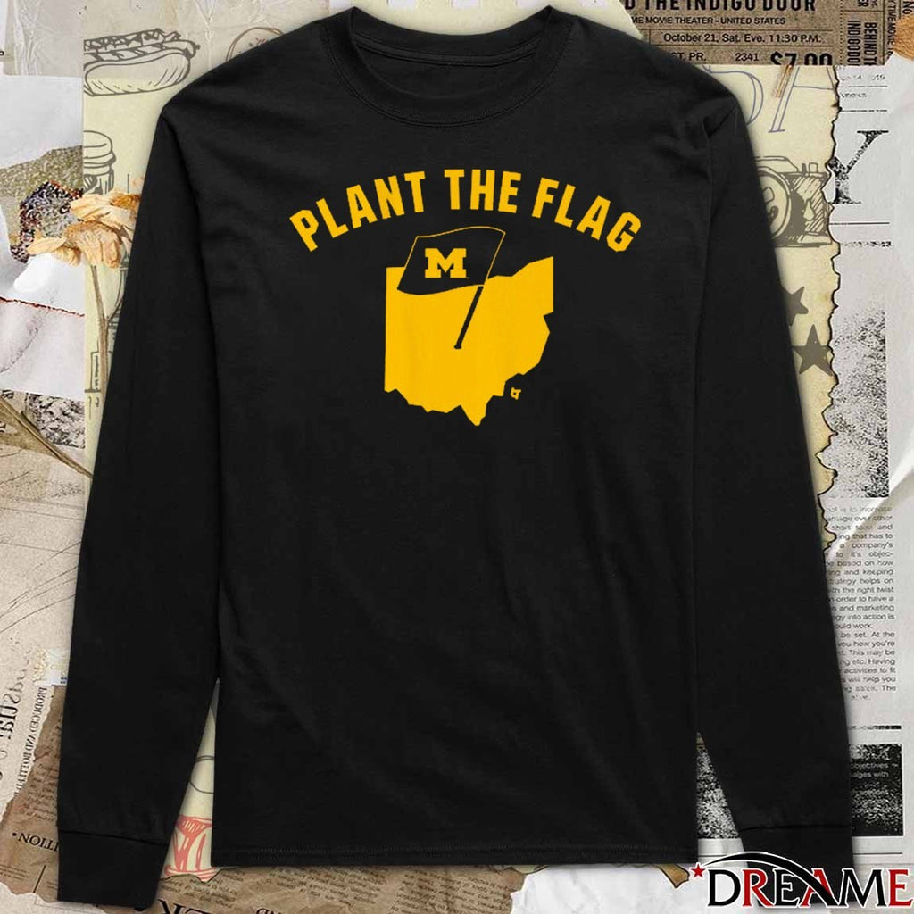 Michigan Wolverines Football Plant The Flag NCAA 2025 t-shirt
