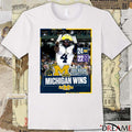 Michigan Wolverines Vs Northwestern Wildcats Final Score 24-22 November 15, 2025 Poster t-shirt