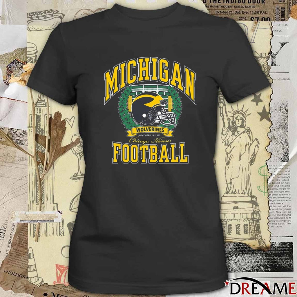 Michigan Wolverines football Chicago Illinois November 15 2025 NIL t-shirt