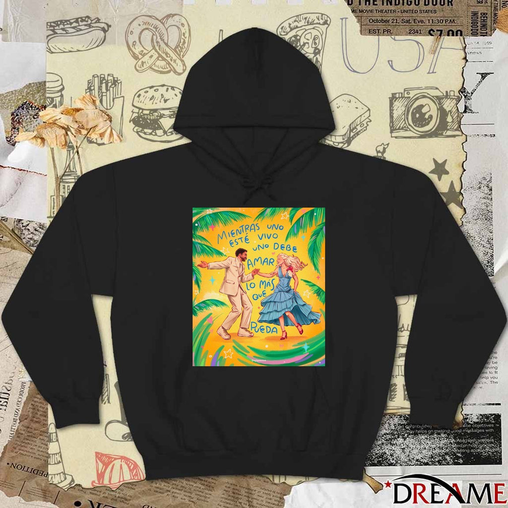 Mientras Uno Este Vivo Uno Debe Amar Lo Mas Que Pueda Bad Bunny and Lady Gaga Halftime Show 2026 Poster t-shirt