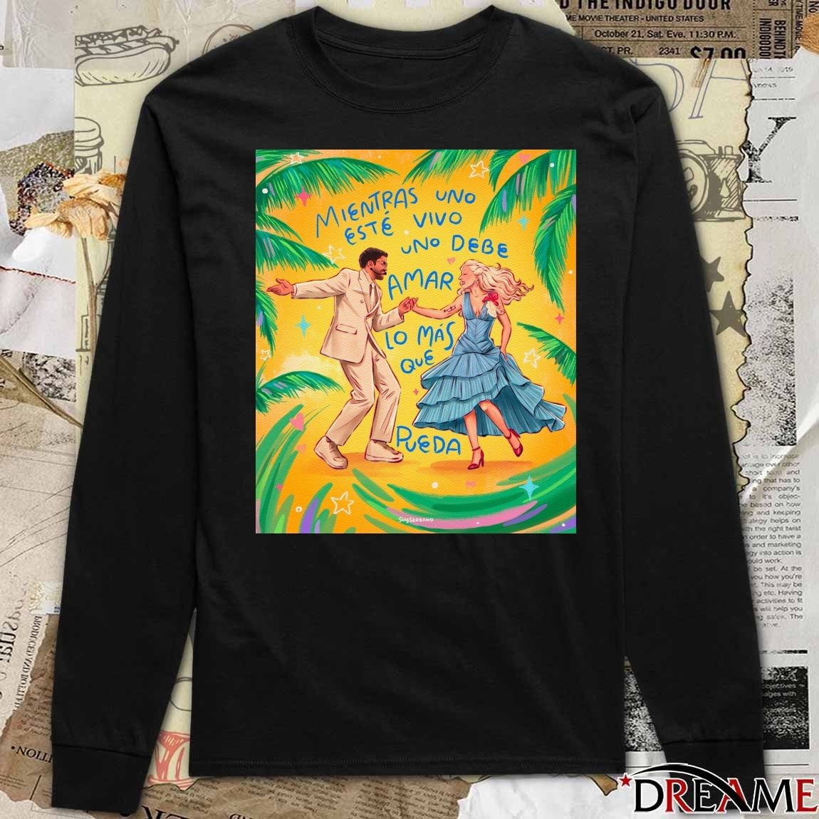 Mientras Uno Este Vivo Uno Debe Amar Lo Mas Que Pueda Bad Bunny and Lady Gaga Halftime Show 2026 Poster t-shirt