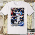 Miguel Rojas 2025 MLB Topps Los Angeles Dodgers Ties Game 7 With Incredible 9th Inning HR Card t-shirt