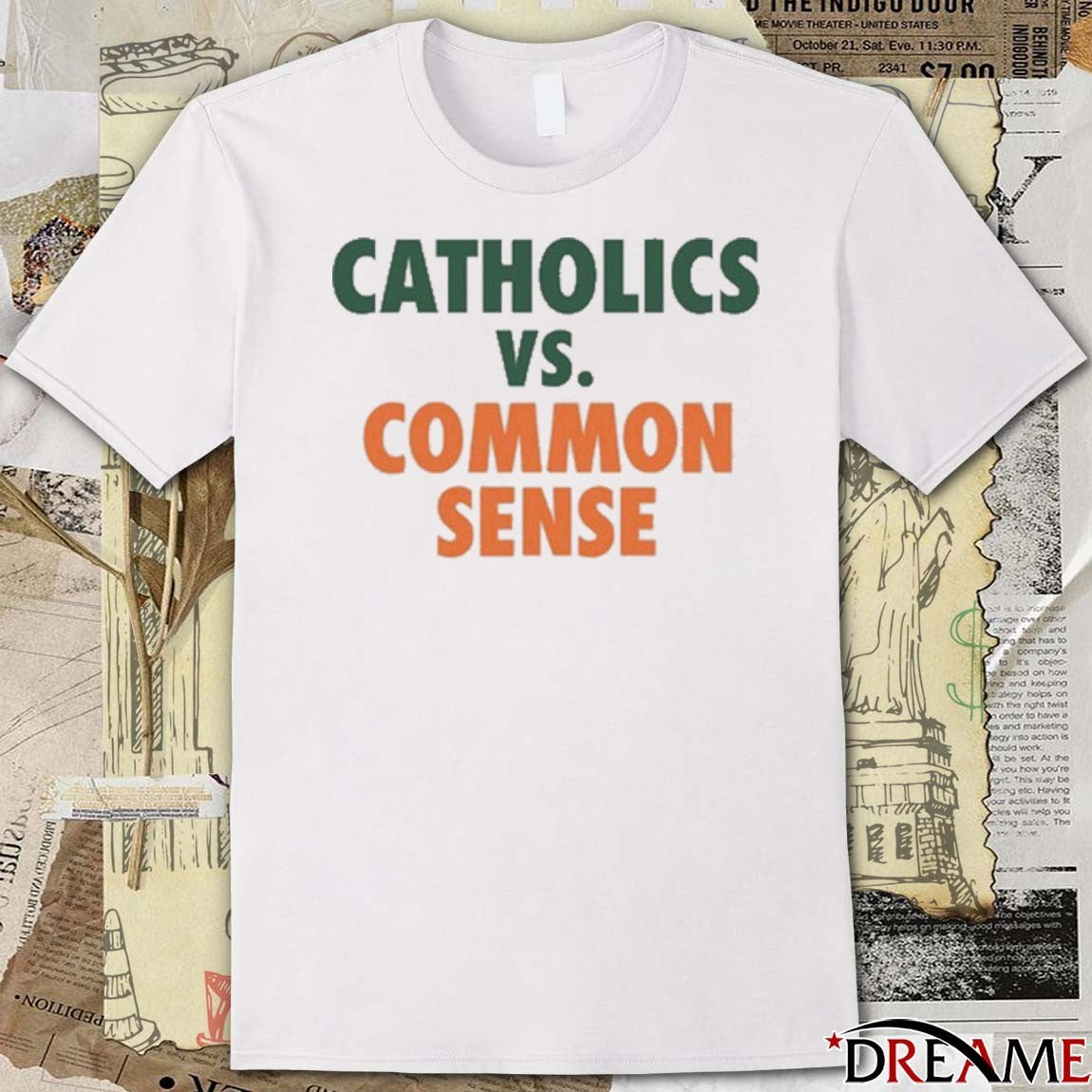 Mike Ryan Wearing Catholics Vs Common Sense New t-shirt