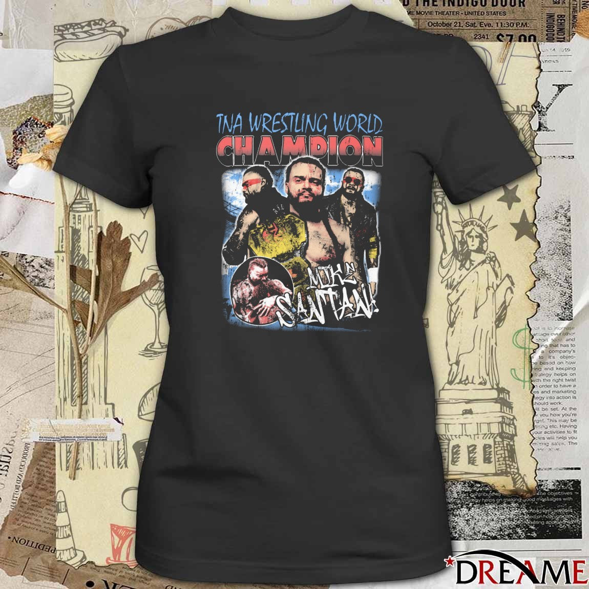 Mike Santana TNA Wrestling World Champion Vintage t-shirt