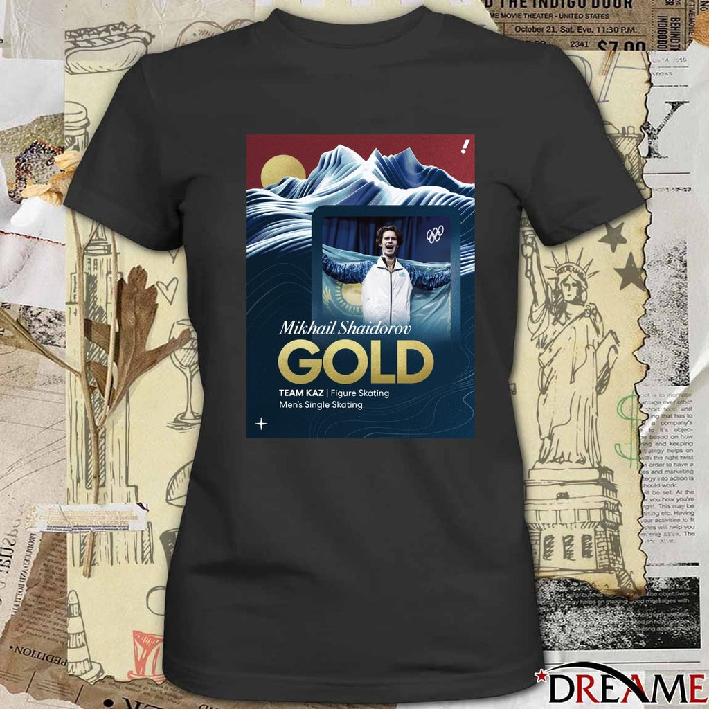 Mikhail Shaidorov Gold Team Kaz Figure Skating Men’s Single Skating t-shirt
