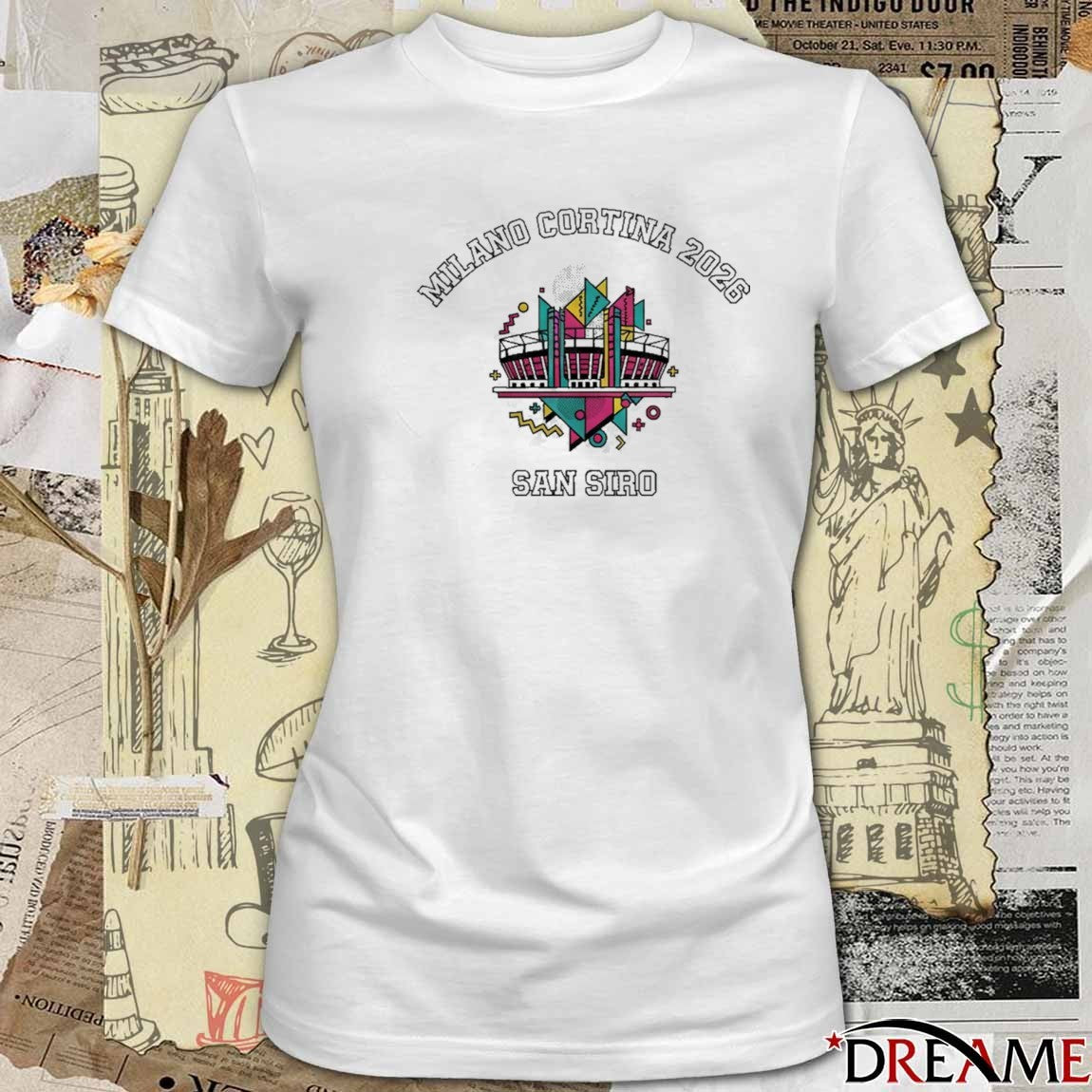 Milano Cortina 2026 San Siro Stadium Winter Games t-shirt