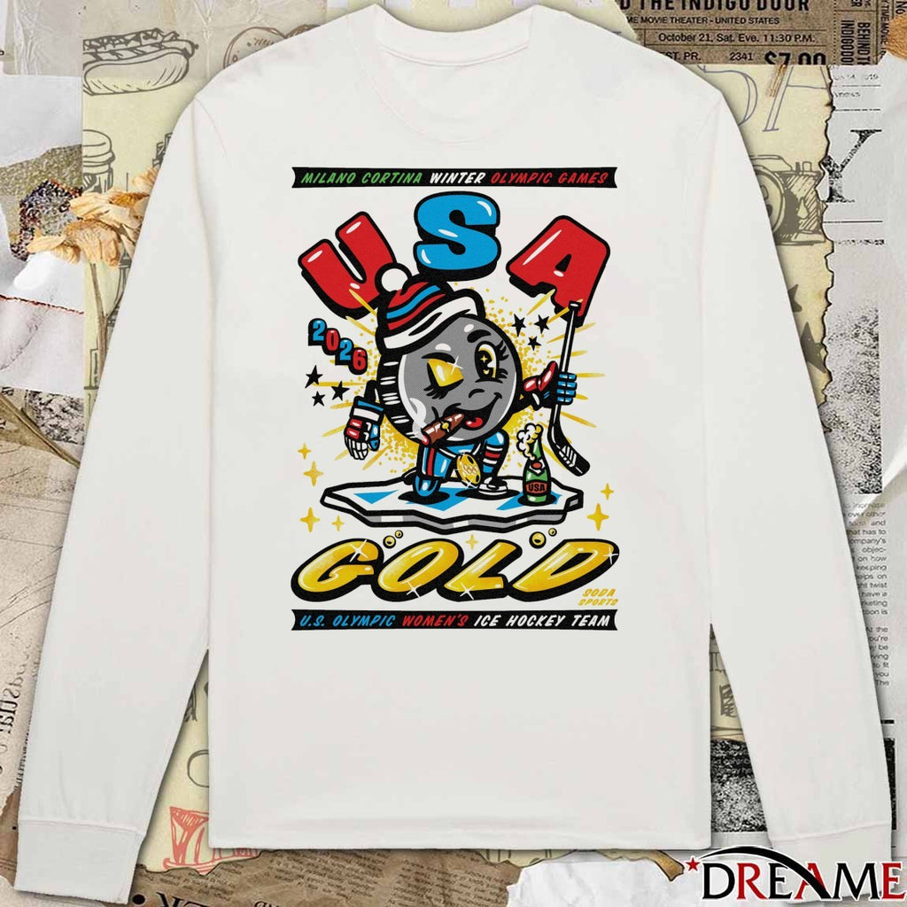 Milano Cortina Winter Olympic Games USA Gold 2026 US Olympic Women’s Ice Hockey Team t-shirt