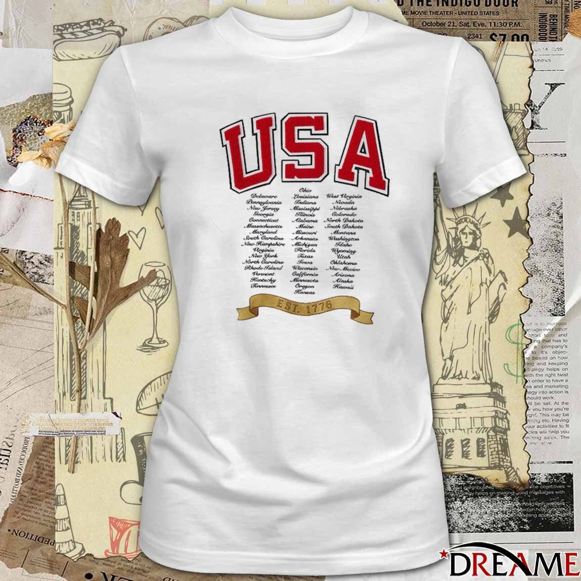 Milestone In American History With This USA 250 Tee All State t-shirt