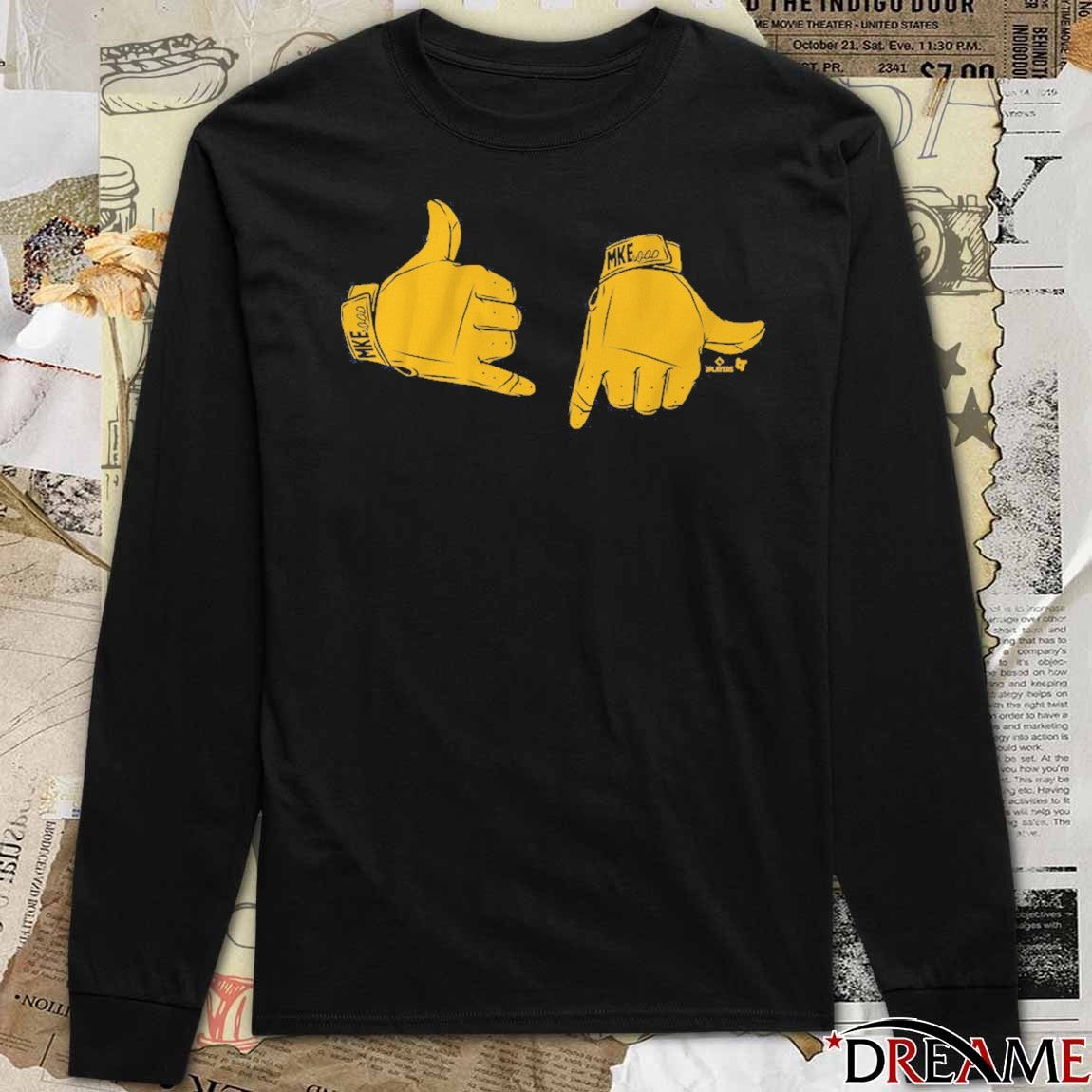 Milwaukee Brewers Baseball MLB Call Ended Hand Sign t-shirt