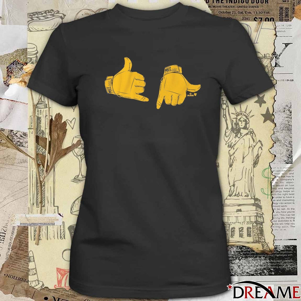 Milwaukee Brewers Baseball MLB Call Ended Hand Sign t-shirt