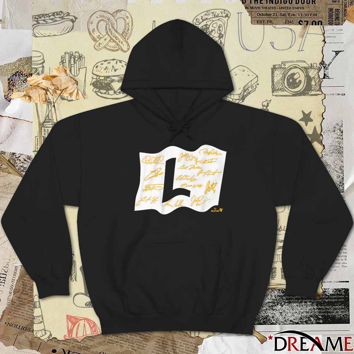 Milwaukee Brewers Baseball MLB Fly The L Flag Signatures t-shirt