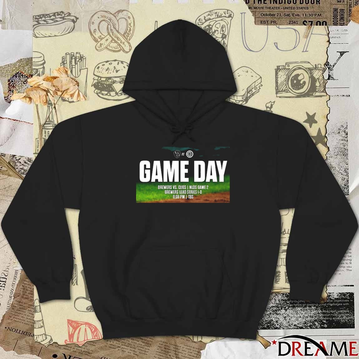 Milwaukee Brewers Vs Chicago Cubs NLDS Game 2 Brewers Lead The Series 1-0 t-shirt