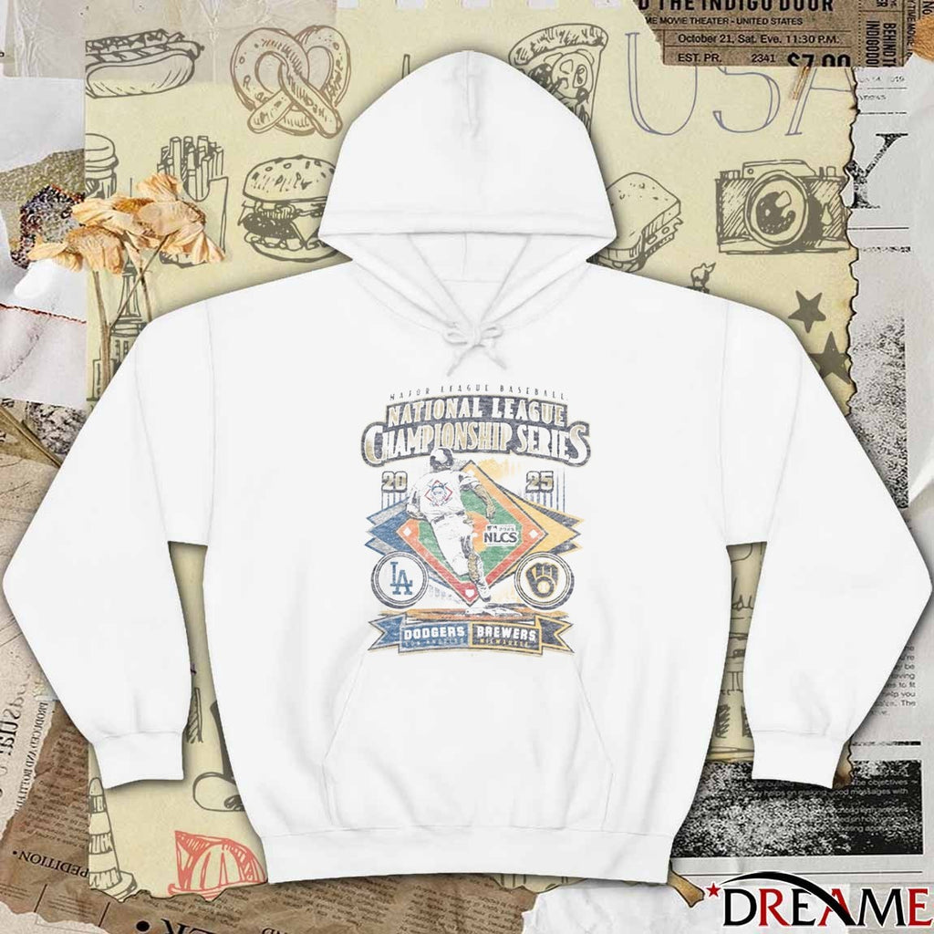 Milwaukee Brewers vs LA Dodgers MLB 2025 NLCS Matchup Dueling Vintage t-shirt