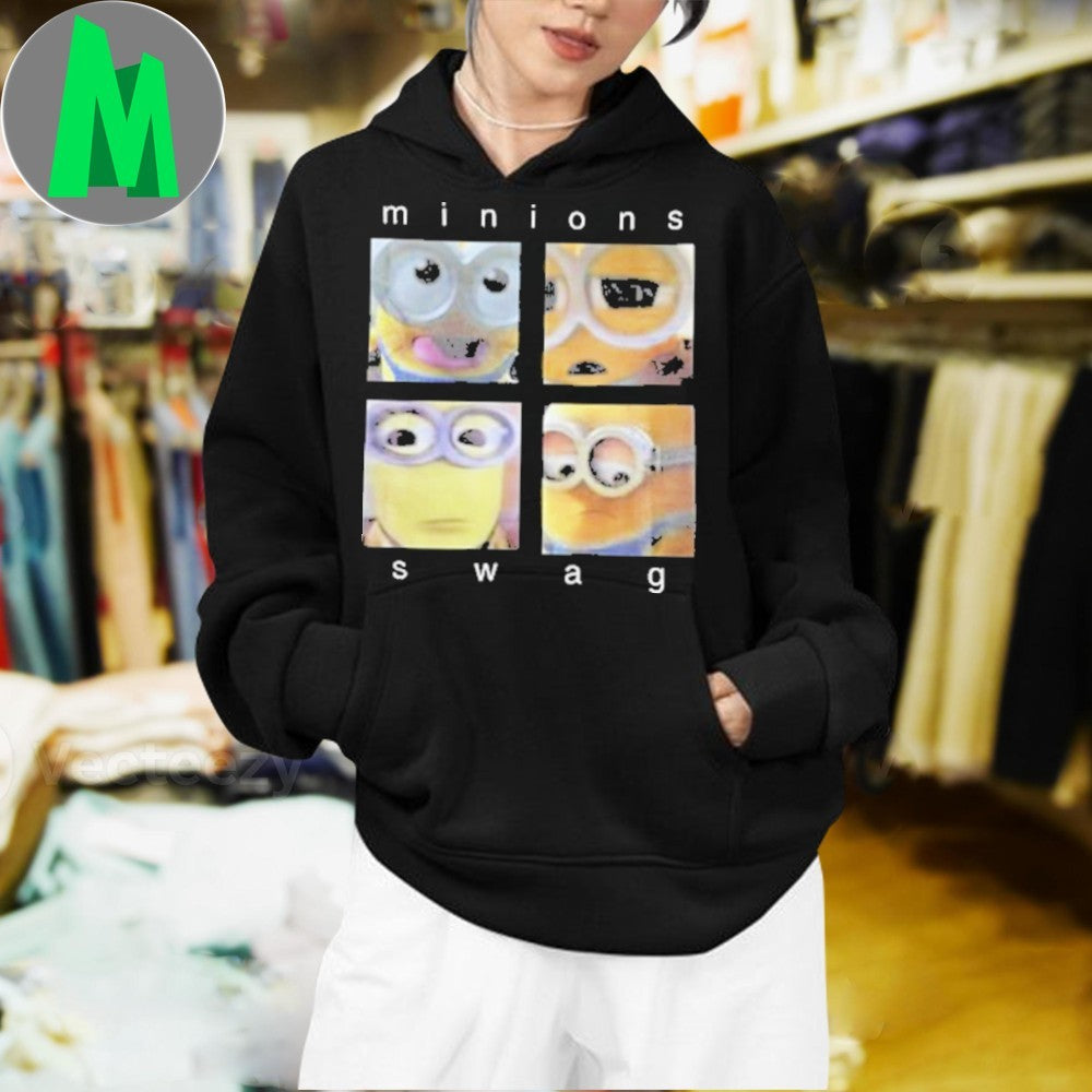 Minions Swag Character Faces Graphic T-Shirt