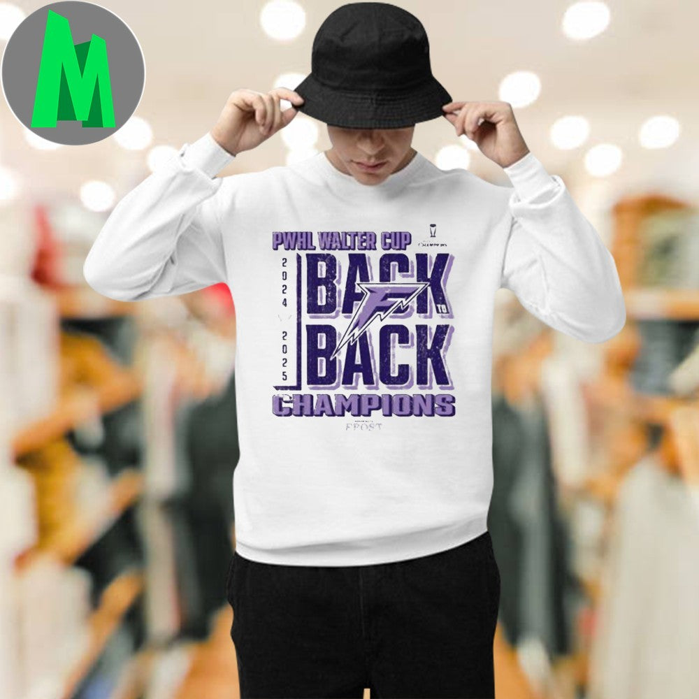 Minnesota Frost Back To Back Champions PWHL Walter Cup 2024-2025 Ice Hockey T-Shirt Fan Tee