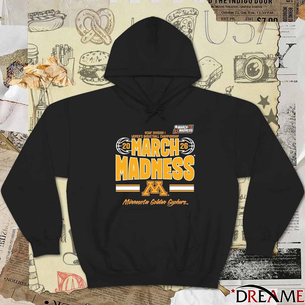 Minnesota Golden Gophers 2026 NCAA DI Women’s Basketball Tournament March Madness t-shirt