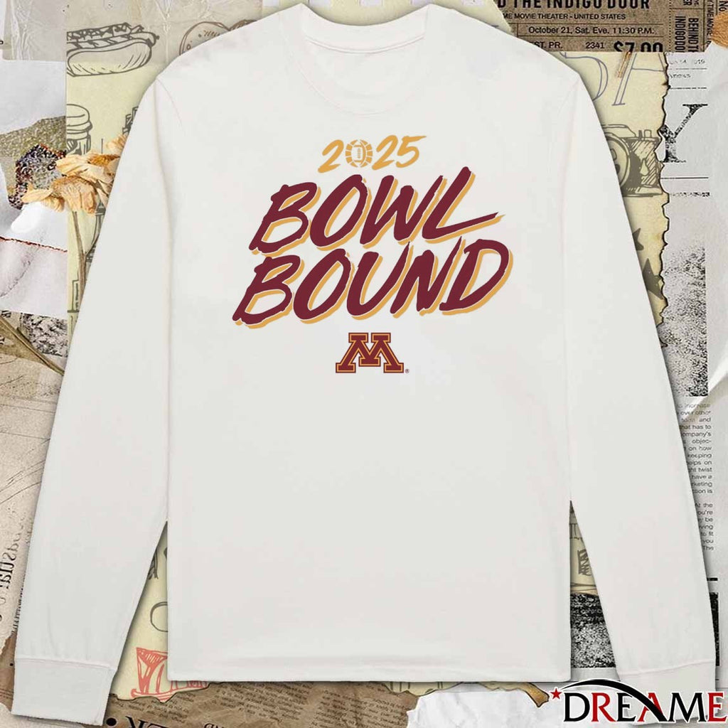 Minnesota Golden Gophers Football NCAA 2025 Bowl Bound t-shirt