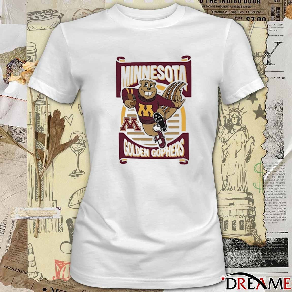 Minnesota Golden Gophers Gopher Playing Football Mascot 2025 t-shirt