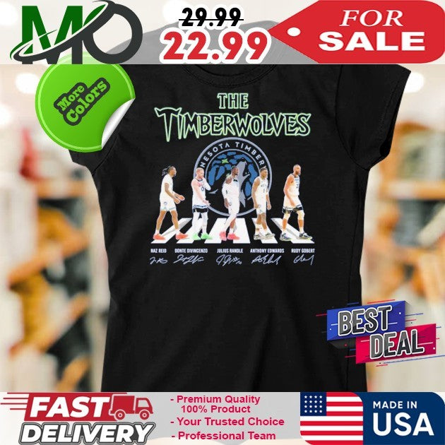 Minnesota The Timberwolves Signature And Logo 2025 Shirt