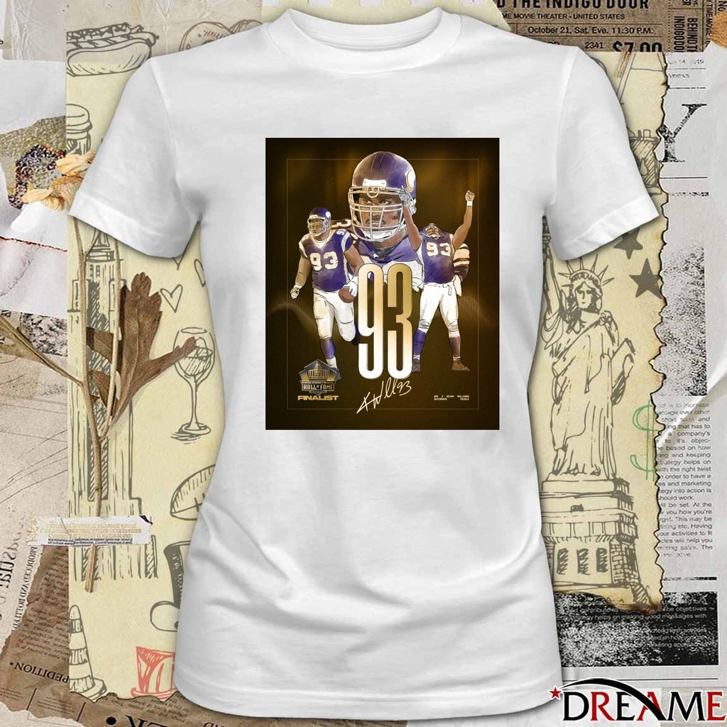 Minnesota Vikings Kevin Williams Pro Football Hall of Fame Class of 2026 Finalist Signature Poster t-shirt