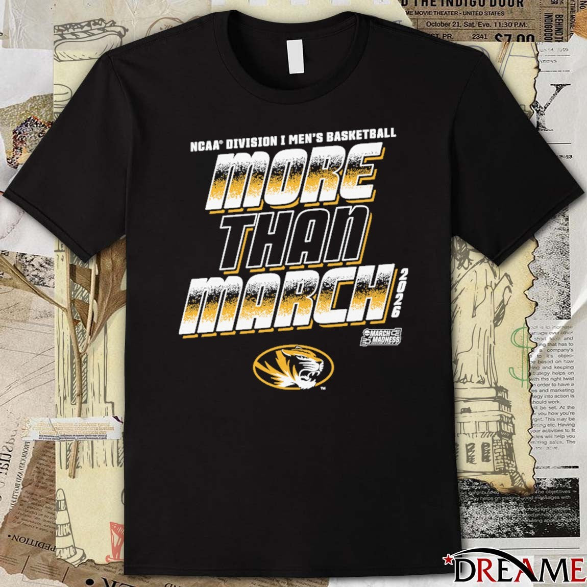 Missouri Tigers 2026 NCAA Division I Men’s Basketball More Than March t-shirt