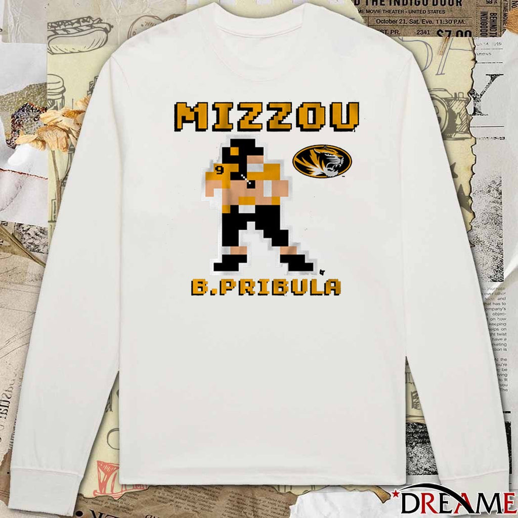 Missouri Tigers Football NCAA Beau Pribula Retro Baller t-shirt