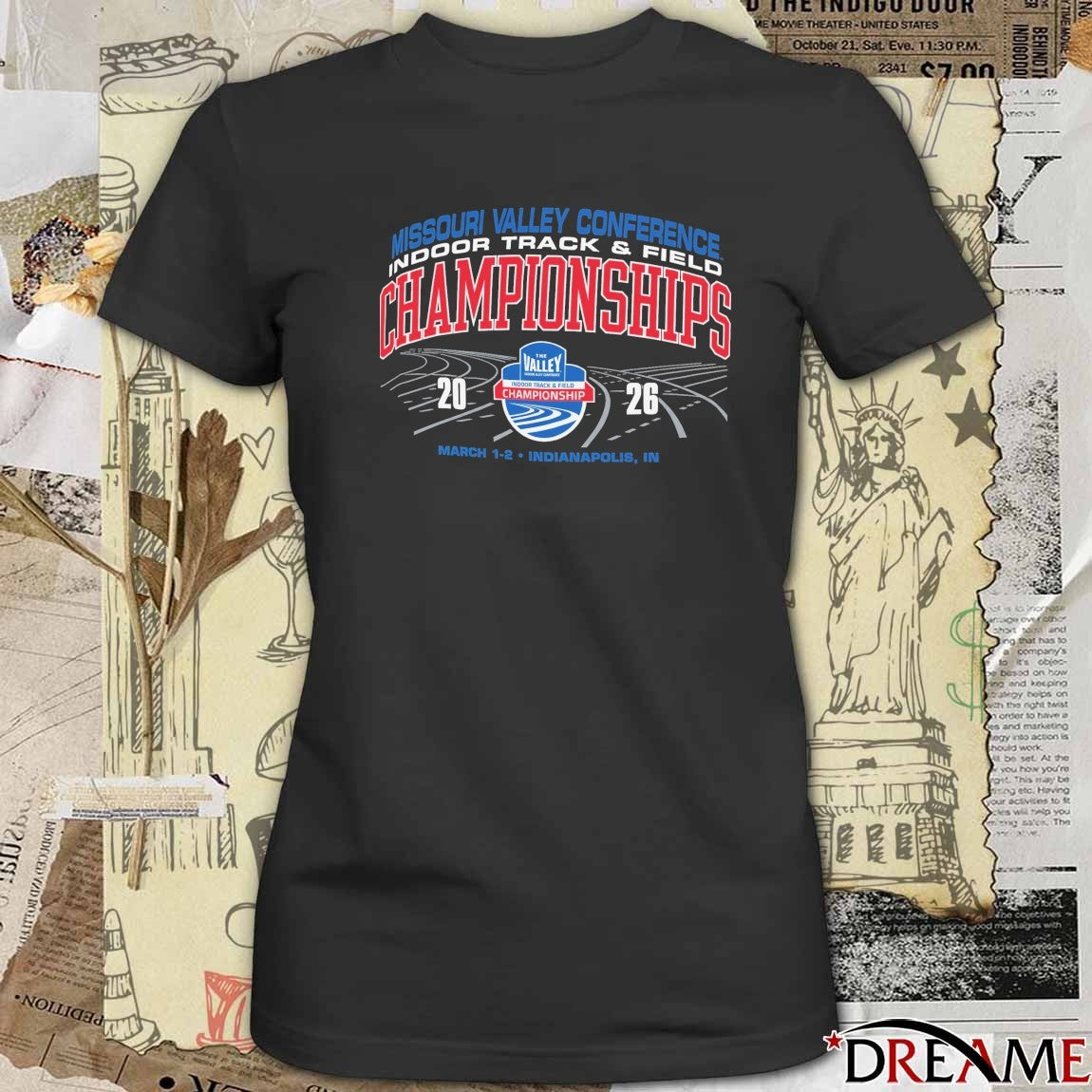 Missouri Valley Conference Indoor Track & Field Championships March 1 – 2 2026 Indianapolis IN t-shirt