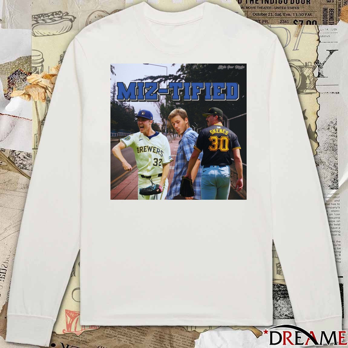 Miz-Tified Christian Yelich Milwaukee Brewers and Paul Skenes Pittsburgh Pirates Meme t-shirt