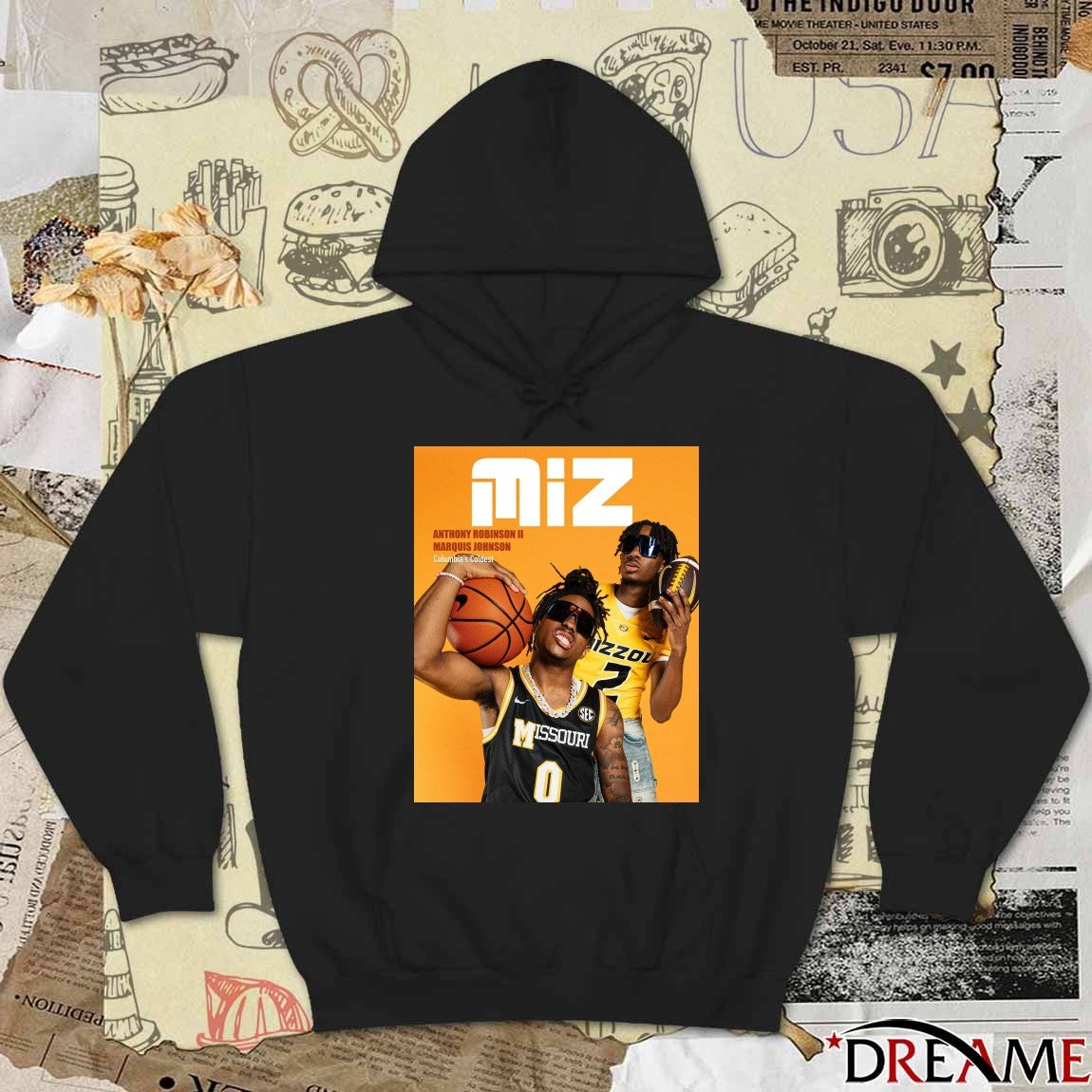 Mizzou Hoops Anthony Robinson II Marquis Johnson Columbia’s Coldest t-shirt