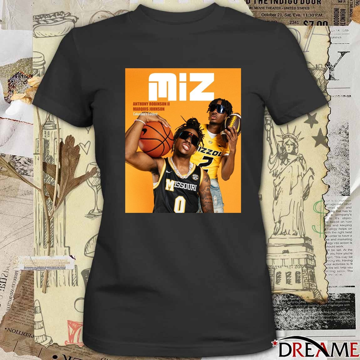 Mizzou Hoops Anthony Robinson II Marquis Johnson Columbia’s Coldest t-shirt