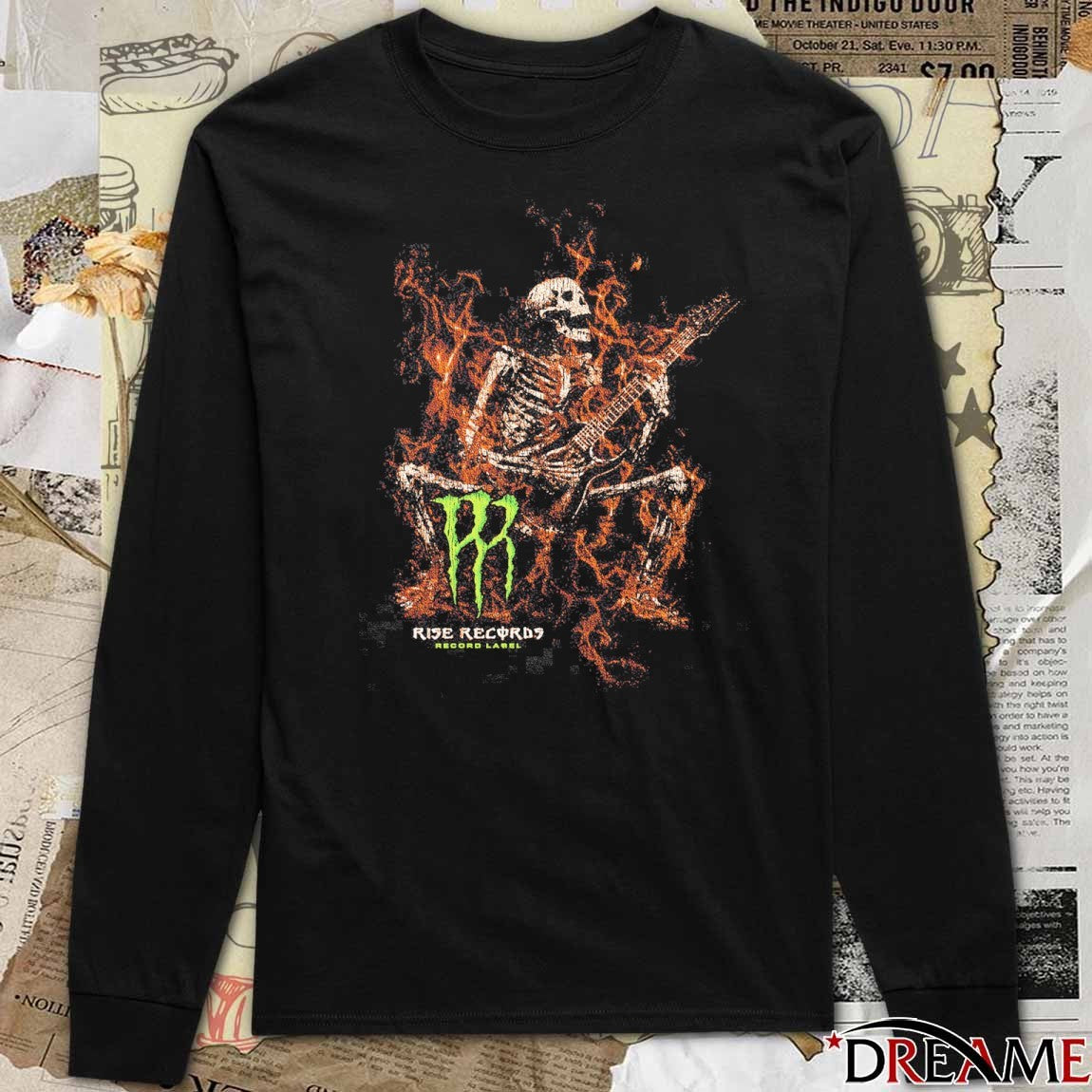 Monster Skeleton Rise Records 2025 t-shirt