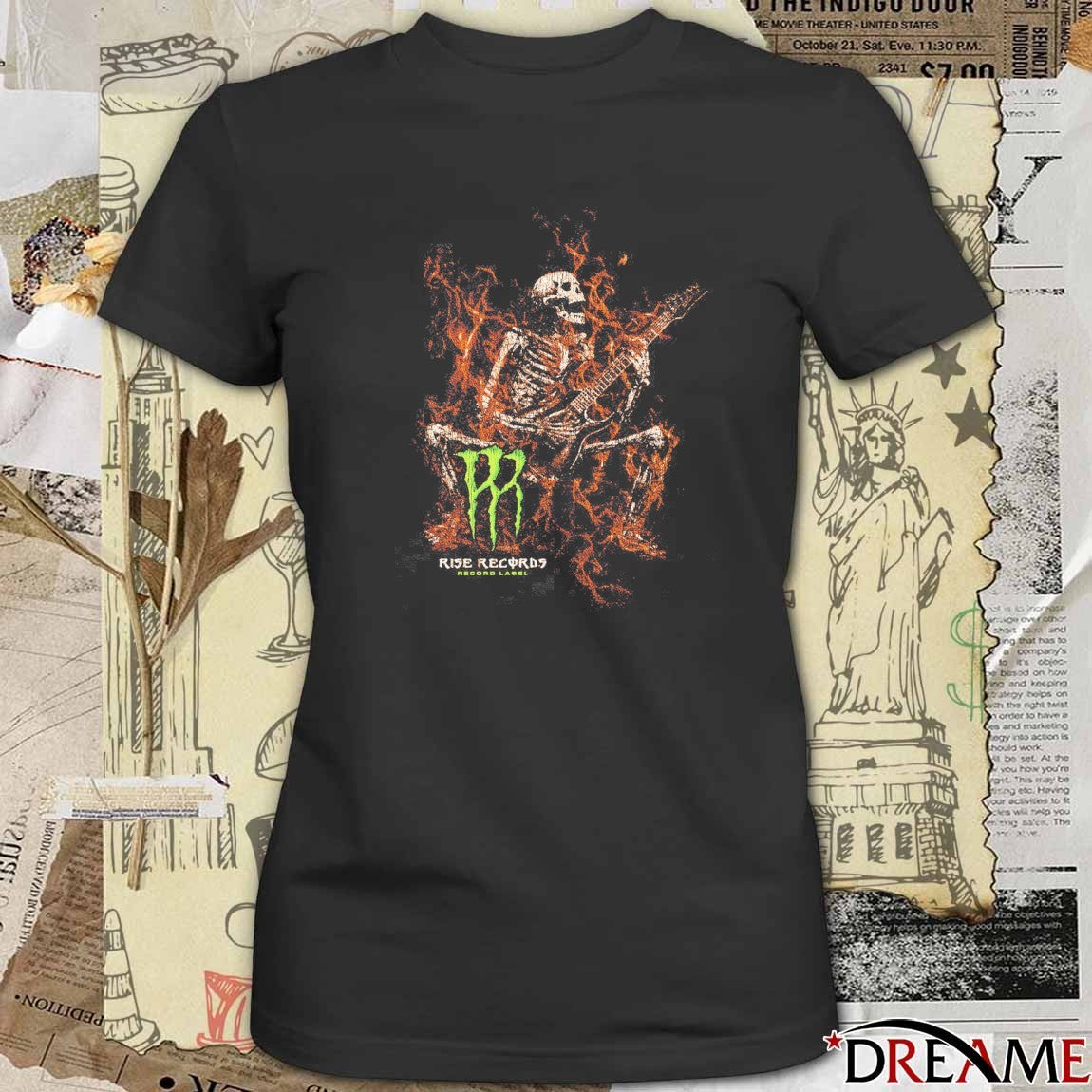 Monster Skeleton Rise Records 2025 t-shirt
