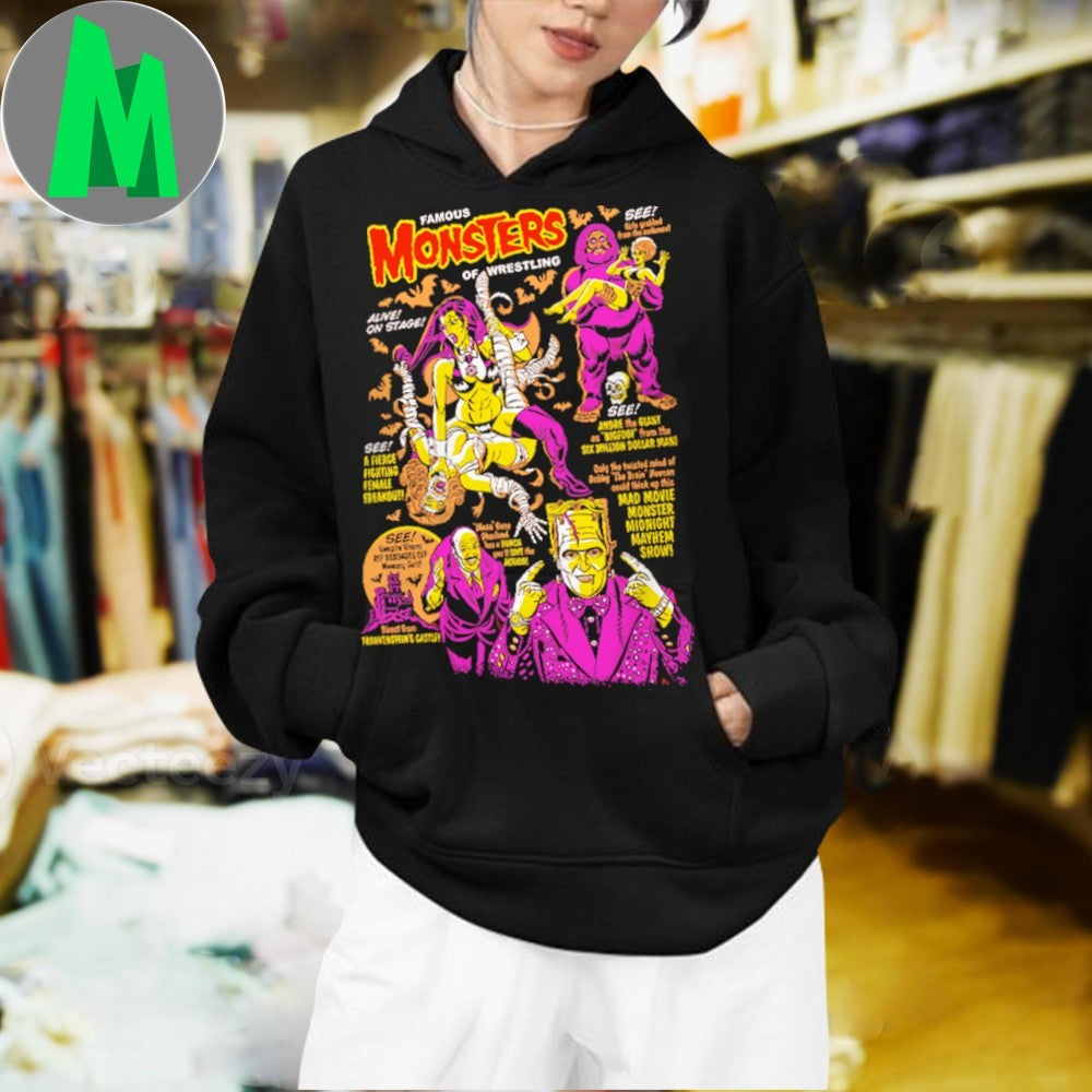 Monsters of Wrestling Shirt