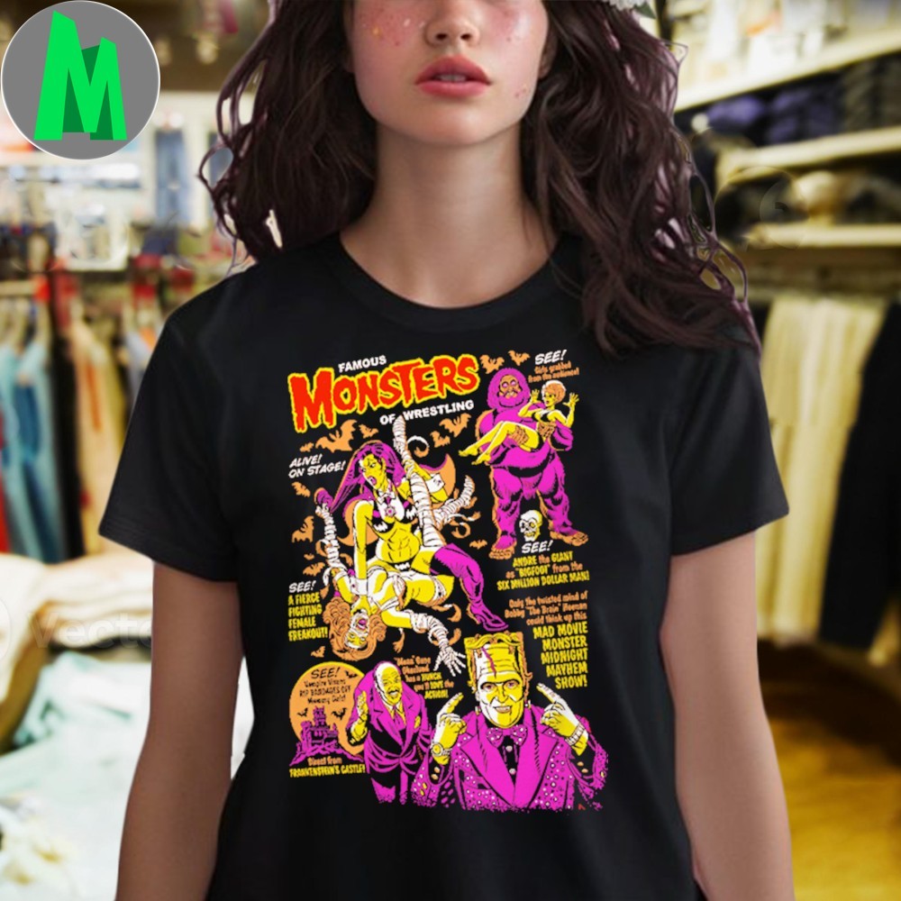 Monsters of Wrestling Shirt