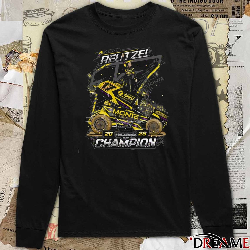 Monte Motorsport Aaron Reutzel Grand Annual Sprintcar Classic Champion 2026 t-shirt