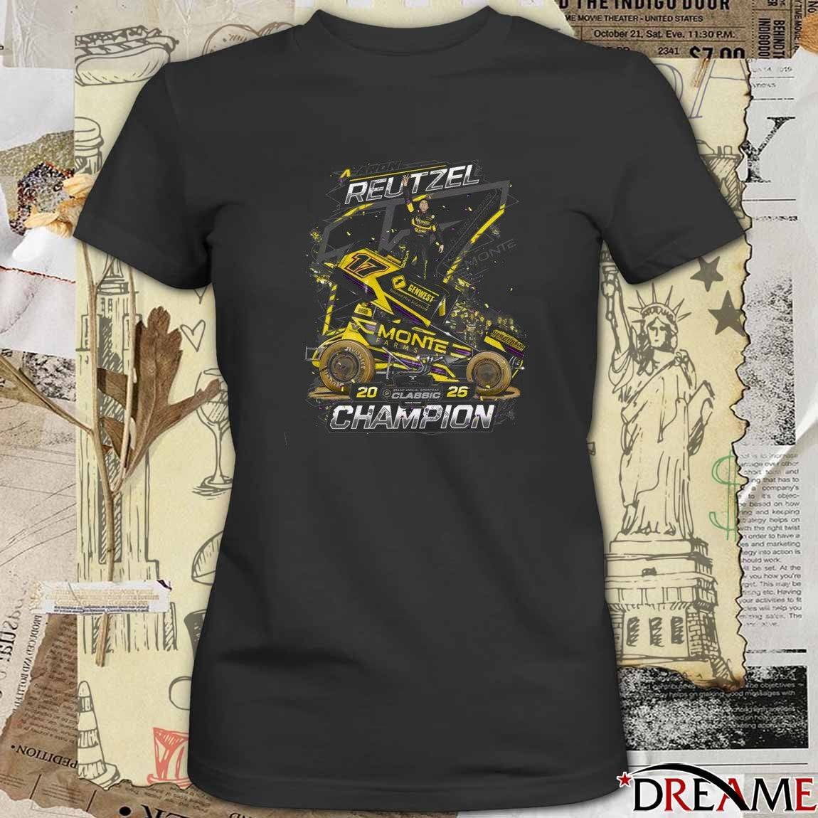 Monte Motorsport Aaron Reutzel Grand Annual Sprintcar Classic Champion 2026 t-shirt