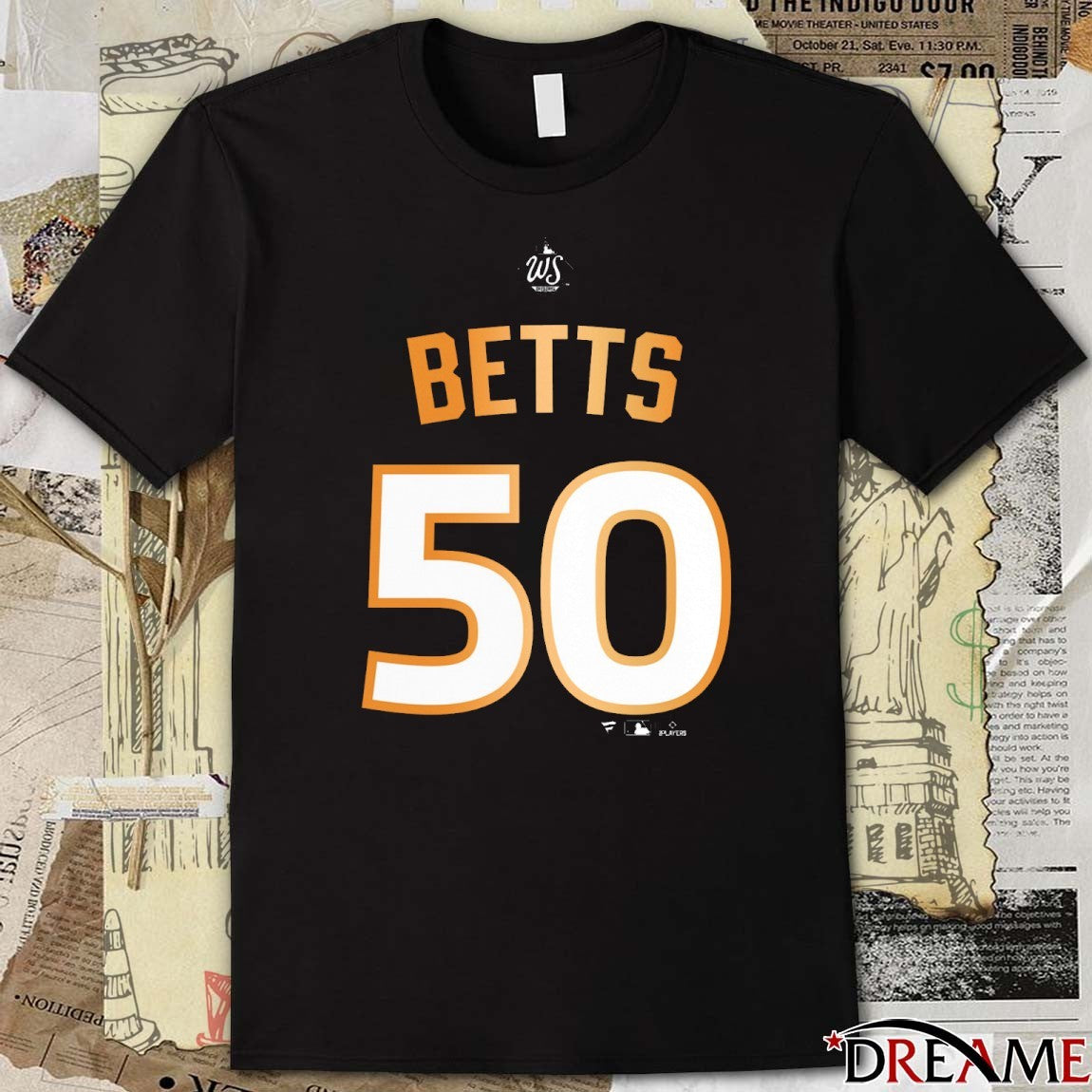 Mookie Betts Los Angeles Dodgers 2025 MLB World Series Champions Number 50 t-shirt