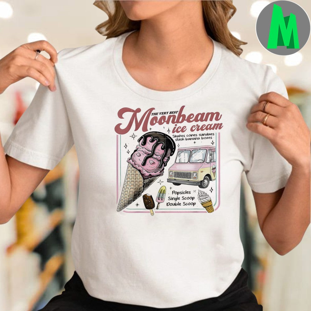 Moonbeam Ice Cream Retro Vintage Ice Cream Truck Shirt