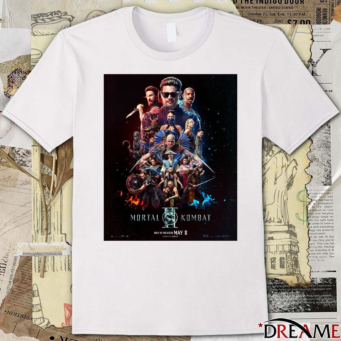 Mortal Kombat II Movie Only In Theaters May 8, 2026 Poster t-shirt