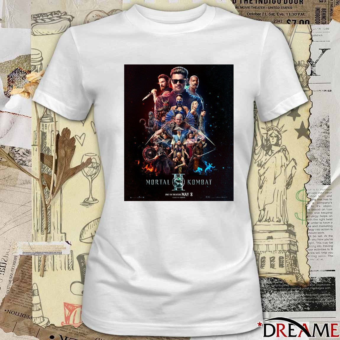 Mortal Kombat II Movie Only In Theaters May 8, 2026 Poster t-shirt